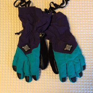 Burton Kids Mittens - Purple and Teal